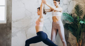 People doing Yoga